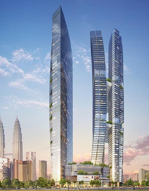 A render of 8 Conlay complex