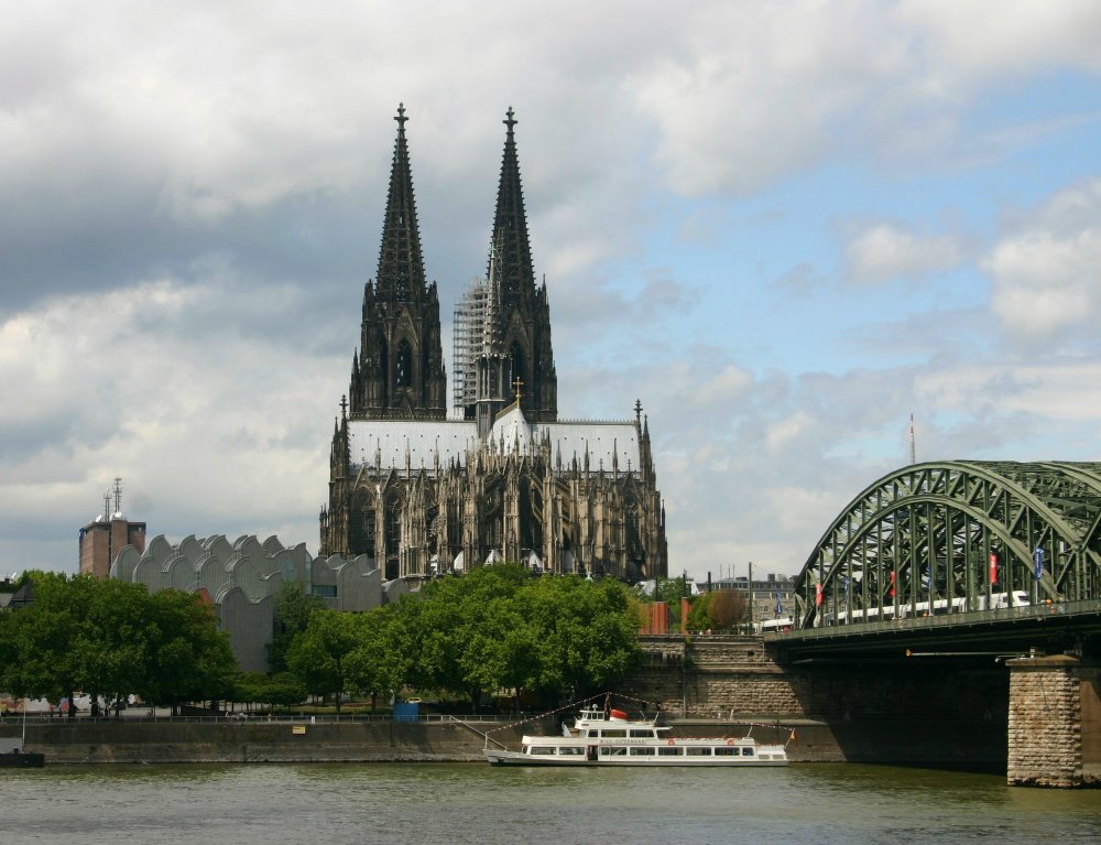 Cologne Cathedral seen from the Rhine
