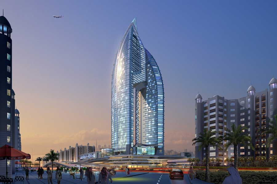 The render of Trump International Hotel & Tower on Palm Jumeirah