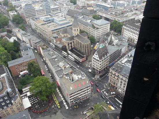 View seen from the viewing platform on Cologne Cathedral