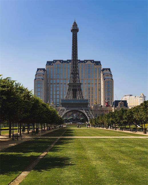 The replica of the Eiffel Tower in Macau
