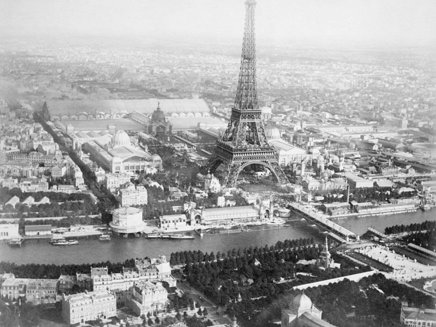 The Eiffel Tower seen during the 1889 Exposition in Paris