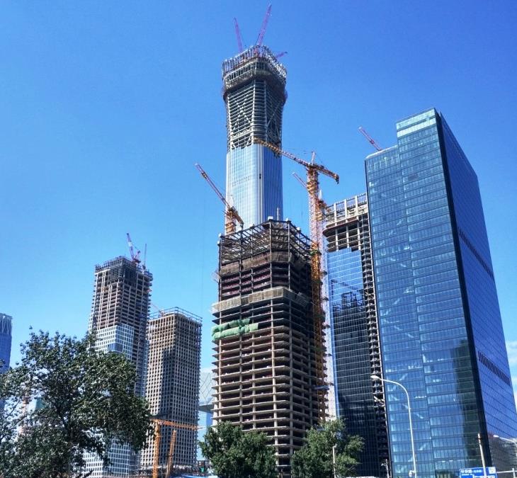 China Zun Tower tops out in August 2017