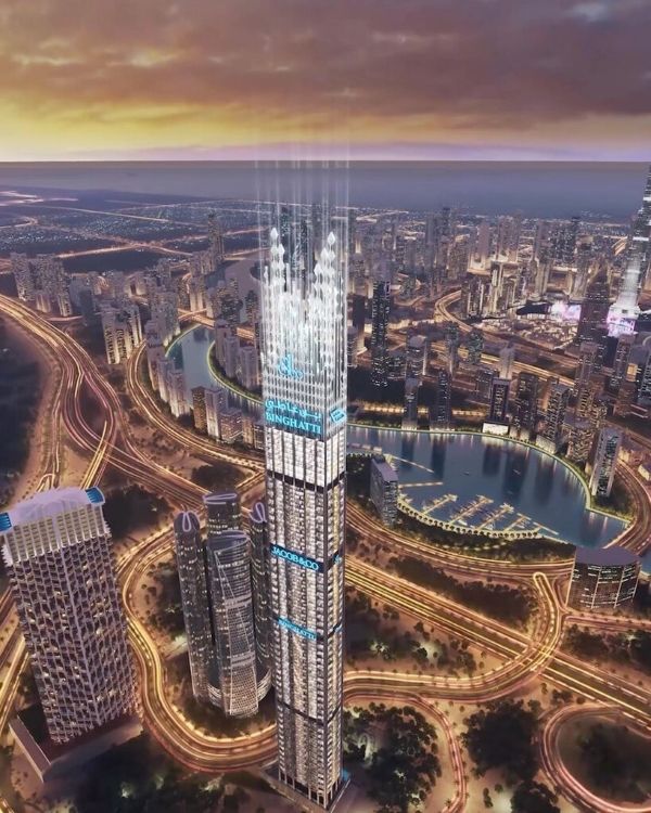 Rendering of Burj Binghatti Jacob & Co