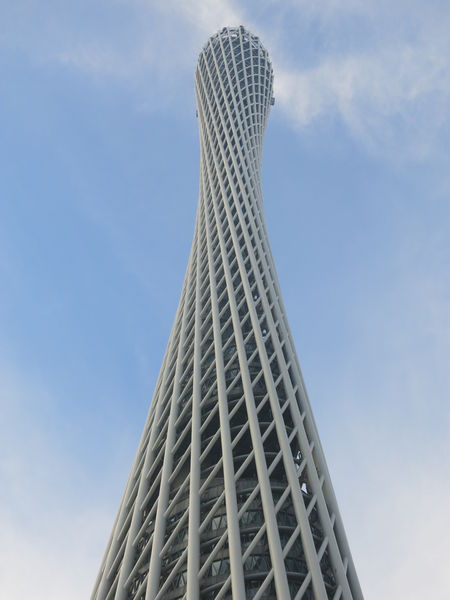 The spiral shape of Canton Tower