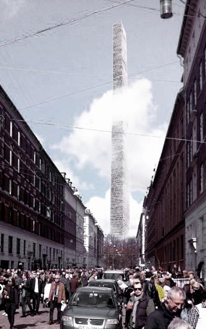 The vertical cemetery will continuously grow higher