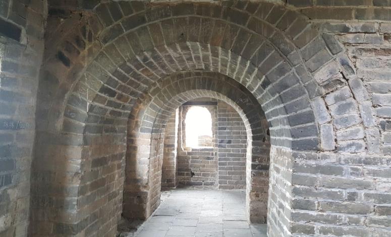 The interior view of a watchtower