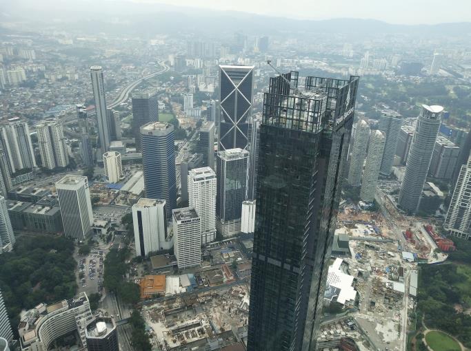 Four Seasons Place seen from the observation deck
