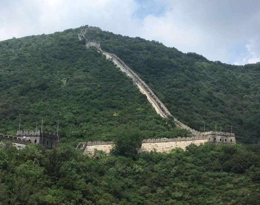 The path between Tower 19 and Tower 20 in the distance