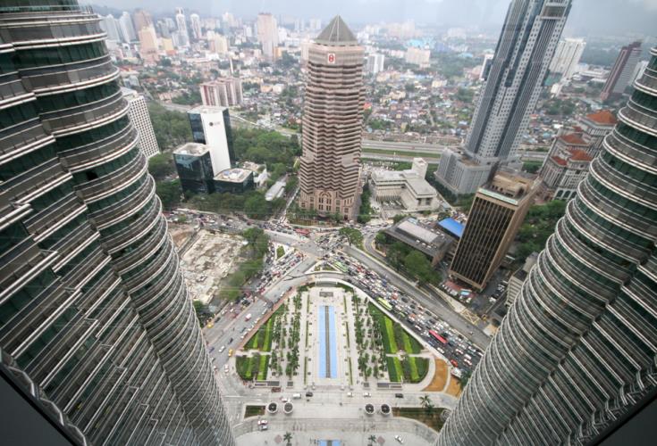 The view seen from the skybridge