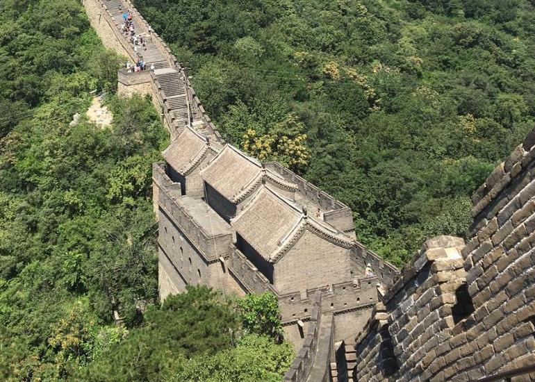 Looking down at Zhengguan Terrace