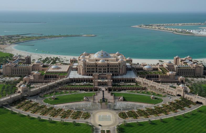 Aerial view of Emirates Palace