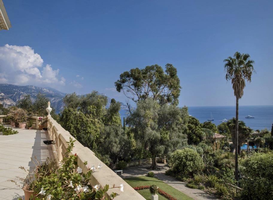 The view seen from Villa Les Cedres