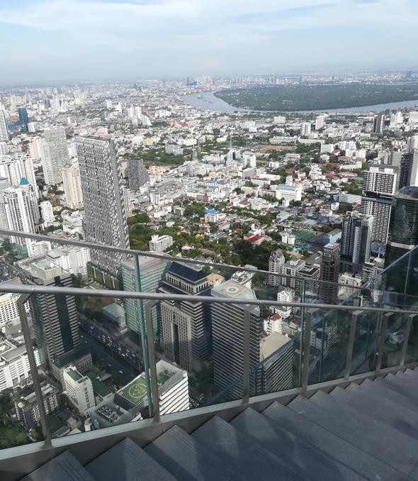 The beautiful aerial view of the city