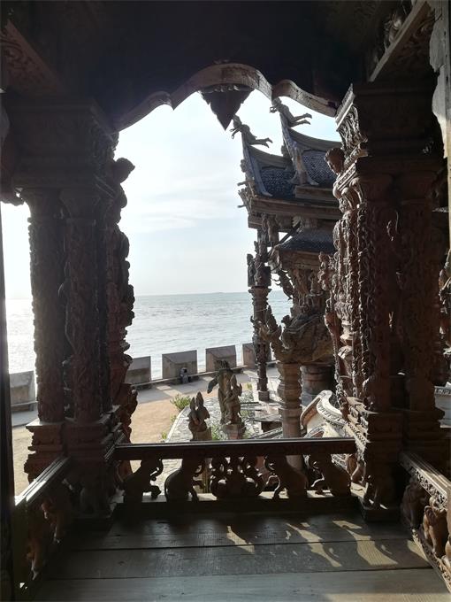 View of the sea seen from within the Sanctuary
