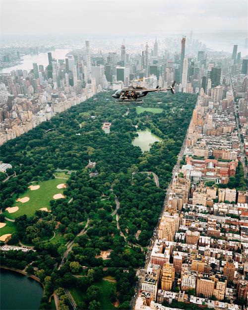 Aerial view of the Central Park
