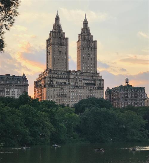 The Eldorado seen across Central Park Reservoir