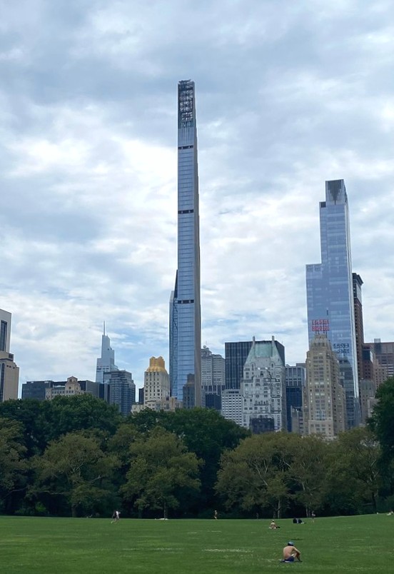 Steinway Tower and One57 seen from Central Park