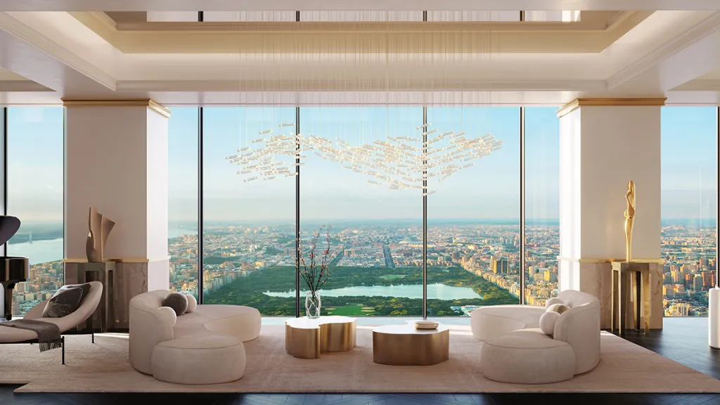 An interior view of the quadplex