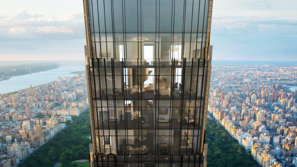 The quadplex on the top of the Steinway Tower